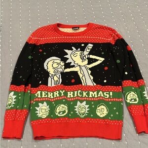 Festive Black and Red Sweater